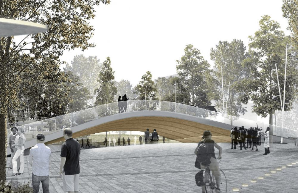Vinner av konkurransen om Trygve Lies plass på Furuset. Ill.: Mestres Våge Vinner av konkurransen om Trygve Lies plass på Furuset. Ill.: Mestres Våge